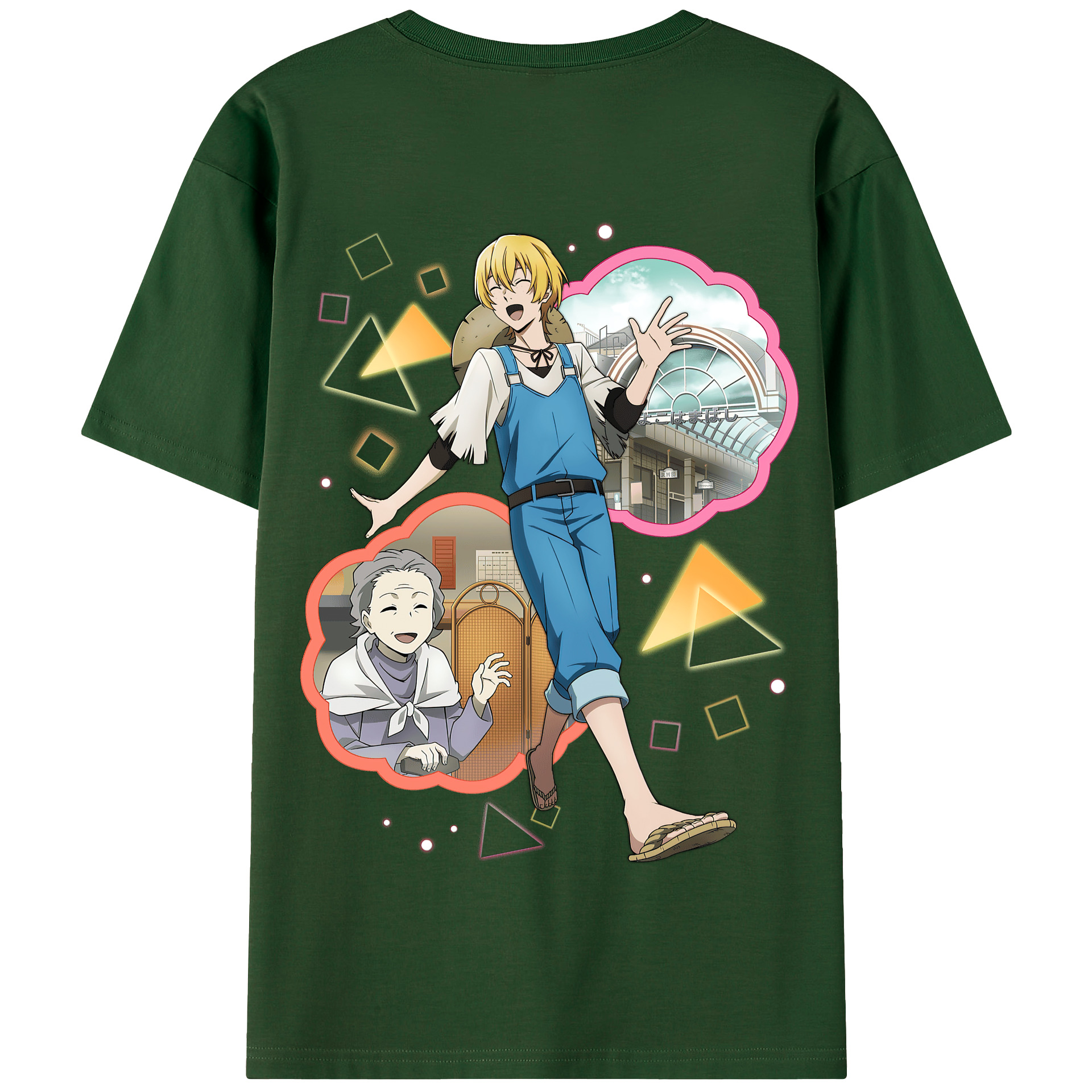 （画像用） 文豪ストレイドッグス Bungo Stray Dogs 綿100％半袖Tシャツ（背面プリント）